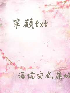 宁愿txt
