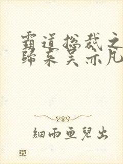 霸道总裁之出狱归来吴亦凡