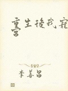 重生后我宠冠东宫