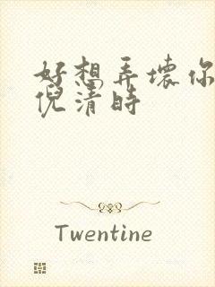 好想弄坏你南姜倪清时