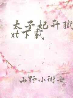 太子妃升职记txt下载