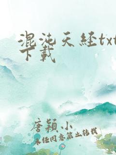 混沌天经txt下载