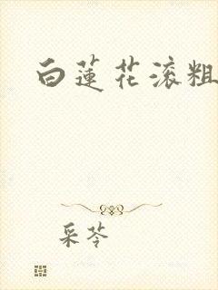 白莲花滚粗