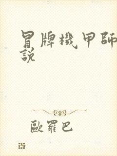 冒牌机甲师 小说