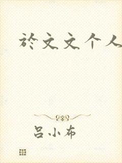 于文文个人简历