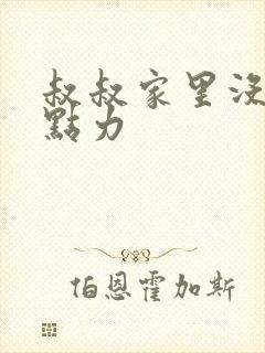 叔叔家里没人用点力