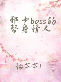 邪少boss的替身情人