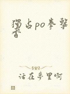 独占po拳击书香