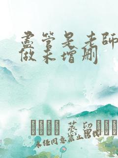 尽管是老师也想做未增删