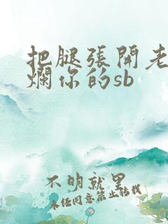 把腿张开老子臊烂你的sb