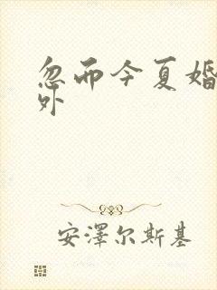 忽而今夏婚后番外