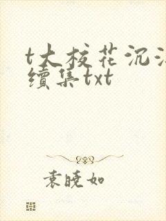 t大校花沉浮录续集txt