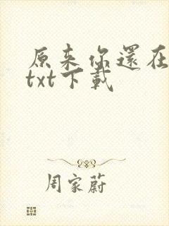 原来你还在这里txt下载