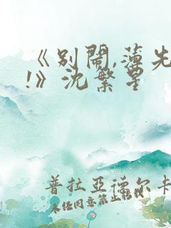 《别闹,薄先生!》沈繁星