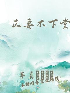 正妻不下堂