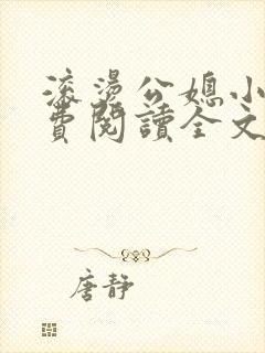 滚烫公媳小说免费阅读全文