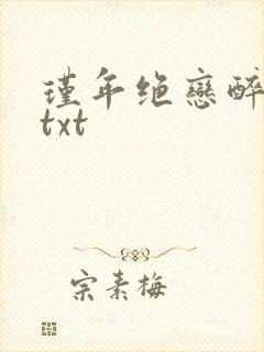 瑾年绝恋醉流苏txt