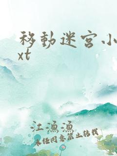 移动迷宫小说txt