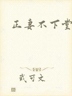 正妻不下堂