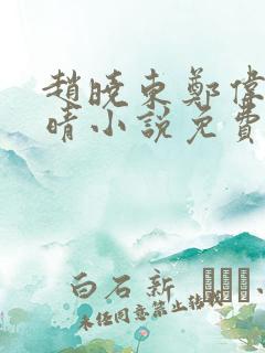 赵晓东郑伟吴雪晴小说免费阅读