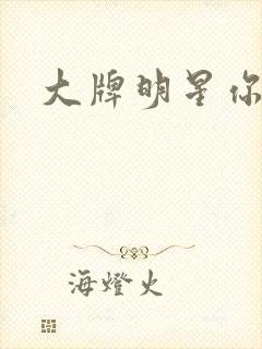 大牌明星你站住