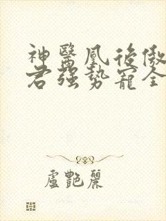 神医凰后傲娇暴君强势宠全文免费阅读