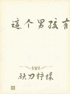 这个男孩有点野