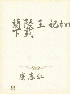 兰陵王妃txt下载