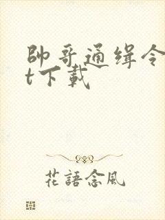 帅哥通缉令txt下载