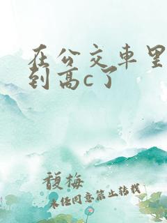 在公交车里c弄到高c了