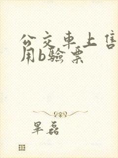 公交车上售票员用b验票