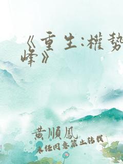 《重生:权势巅峰》