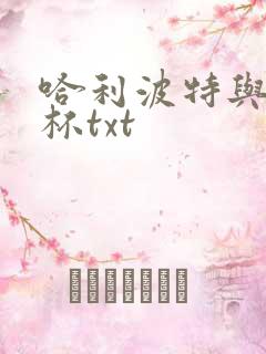 哈利波特与火焰杯txt