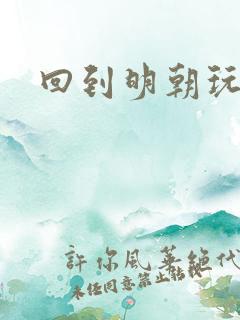 回到明朝玩网游