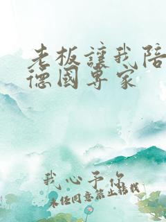 老板让我陪两个德国专家