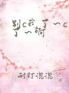 别c我了～c烂了～啊