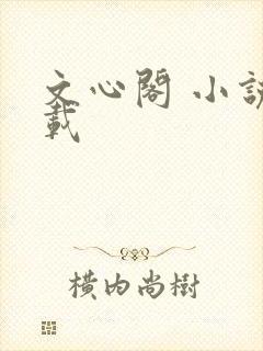 文心阁 小说连载