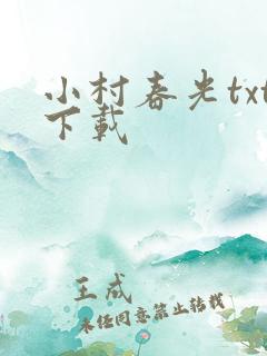 小村春光txt下载