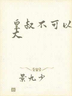 皇叔不可以 太大