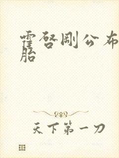 霍启刚公布龙凤胎