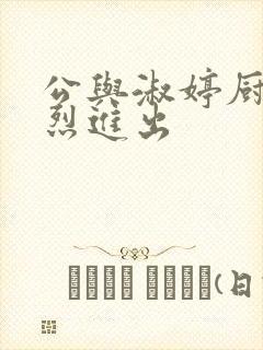 公与淑婷厨房猛烈进出