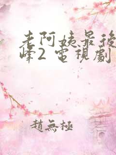 老阿姨最后的巅峰2 电视剧