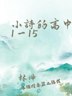 小诗的高中日记1一15