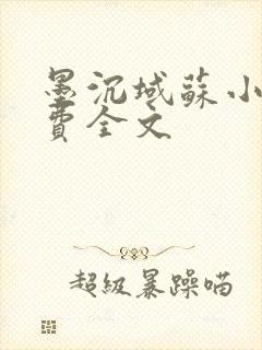 墨沉域苏小柠免费全文