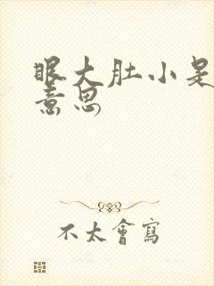 眼大肚小是什么意思