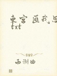 东宫 匪我思存 txt