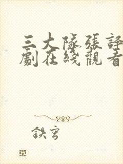 三大队张译电视剧在线观看免费