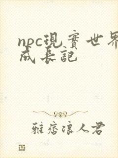 npc现实世界成长记