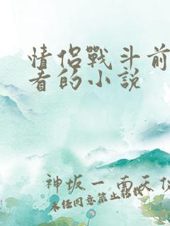 情侣战斗前适合看的小说