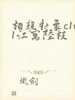 相亲对象c1v1江寓陆枝